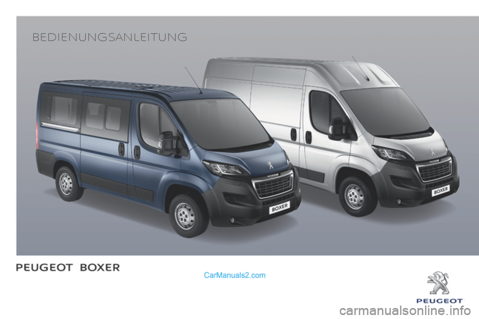 Peugeot Boxer 2015.5  Betriebsanleitung (in German) 