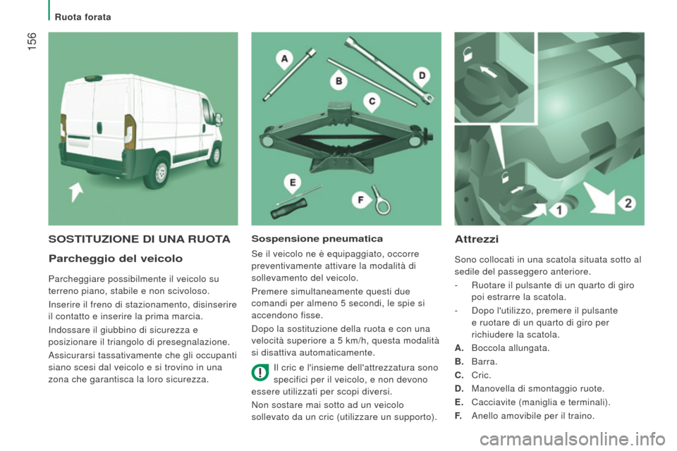 Peugeot Boxer 2015.5 Manuale del proprietario (in Italian) 156
boxer_it_Chap08_Aide-Rapide_ed01-2015
Parcheggio del veicolo
Parcheggiare possibilmente il veicolo su
terreno piano, stabile e non scivoloso.
Inserire il freno di stazionamento, disinserire
il Peugeot Boxer 2015.5 Manuale del proprietario (in Italian) 156
boxer_it_Chap08_Aide-Rapide_ed01-2015
Parcheggio del veicolo
Parcheggiare possibilmente il veicolo su
terreno piano, stabile e non scivoloso.
Inserire il freno di stazionamento, disinserire
il