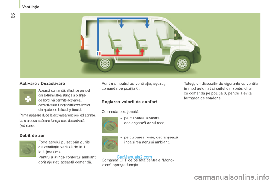 Peugeot Boxer 2015.5 Manualul de utilizare (in Romanian) 66
boxer_ro_Chap03_Ergo-et-confort_ed01-2015
Activare / Dezactivare
Această comandă, aflată pe panoul
din extremitatea stângă a planşei
de bord, vă permite activarea /
dezactivarea funcţ Peugeot Boxer 2015.5 Manualul de utilizare (in Romanian) 66
boxer_ro_Chap03_Ergo-et-confort_ed01-2015
Activare / Dezactivare
Această comandă, aflată pe panoul
din extremitatea stângă a planşei
de bord, vă permite activarea /
dezactivarea funcţ