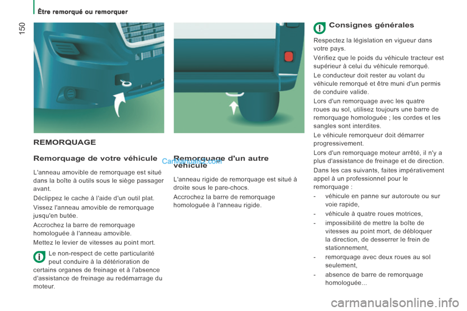 Peugeot Boxer 2014 Manuel du propriétaire (in French) Être remorqué ou remorquer
150
REMORQUAGE
Remorquage de votre véhicule
Lanneau amovible de remorquage est situé
dans la boîte à outils sous le siège passager
avant.
Déclip Peugeot Boxer 2014 Manuel du propriétaire (in French) Être remorqué ou remorquer
150
REMORQUAGE
Remorquage de votre véhicule
Lanneau amovible de remorquage est situé
dans la boîte à outils sous le siège passager
avant.
Déclip