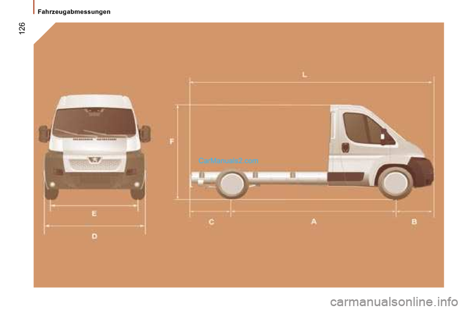Peugeot Boxer 2006.5  Betriebsanleitung (in German) � �1�2�6
�F�a�h�r�z�e�u�g�a�b�m�e�s�s�u�n�g�e�n   