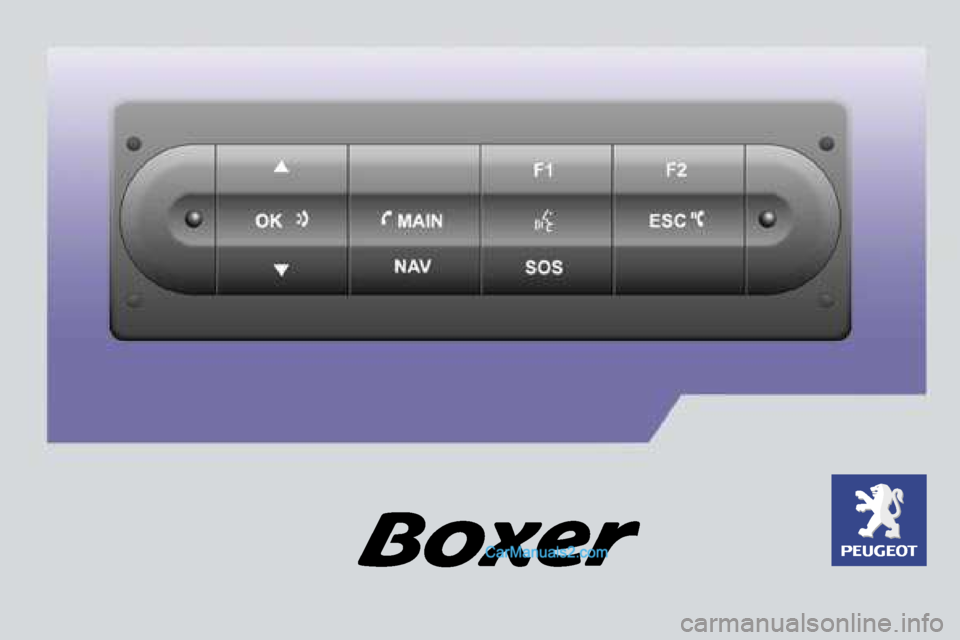 Peugeot Boxer 2006.5  Manual del propietario (in Spanish) 