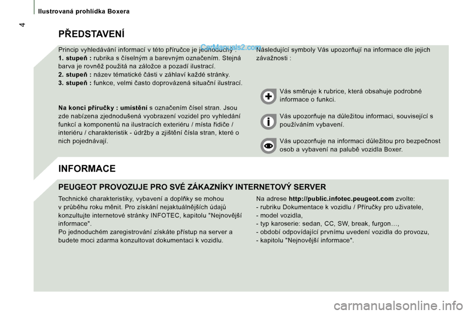 Peugeot Boxer 2006  Návod k obsluze (in Czech) 