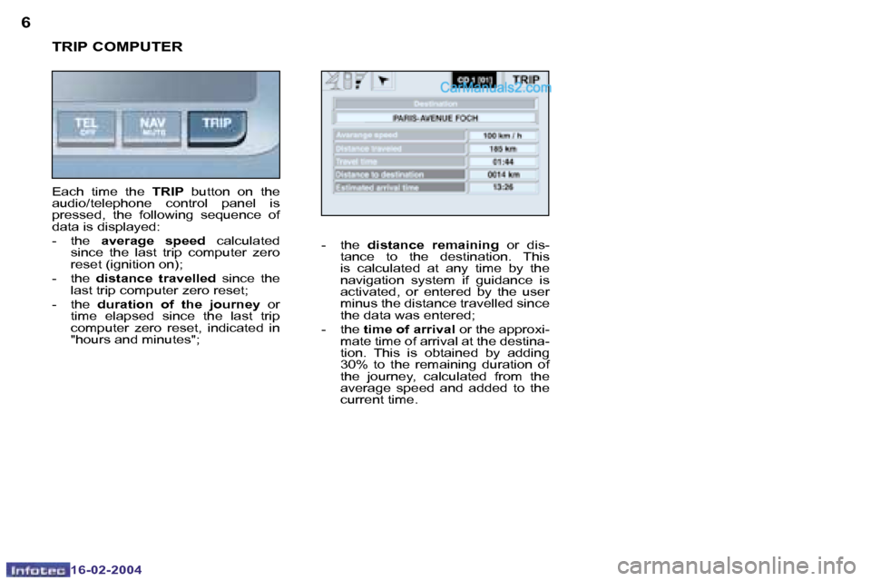 Peugeot Boxer 2004 User Guide �6
�1�6�-�0�2�-�2�0�0�4
�7
�1�6�-�0�2�-�2�0�0�4
�T�R�I�P� �C�O�M�P�U�T�E�R
�-�  �t�h�e� �d�i�s�t�a�n�c�e�  �r�e�m�a�i�n�i�n�g�  �o�r�  �d�i�s�-
�t�a�n�c�e�  �t�o�  �t�h�e�  �d�e�s�t�i�n�a�t�i�o�n�.�  