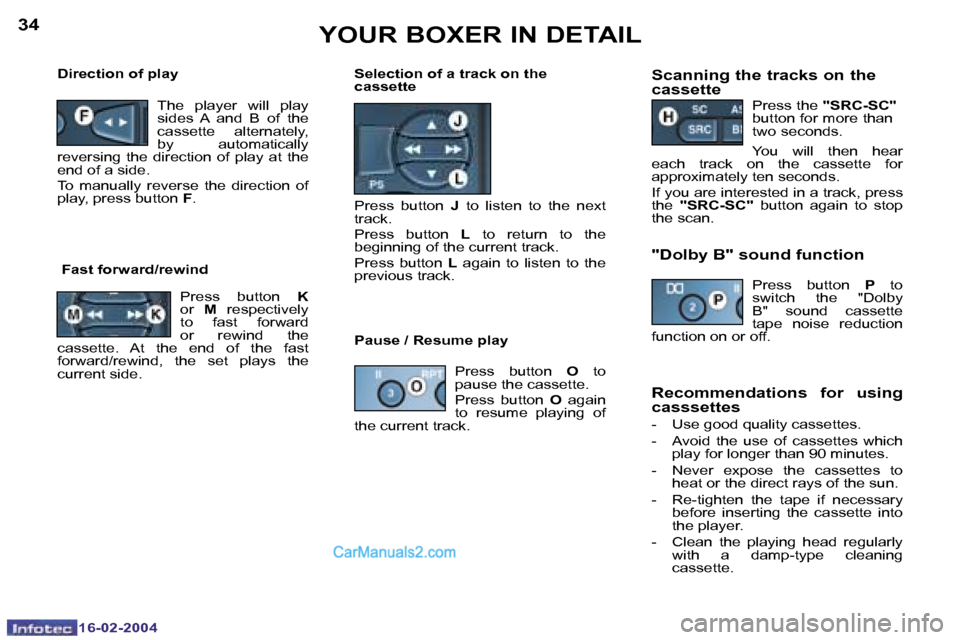 Peugeot Boxer 2004 Manual PDF �1�6�-�0�2�-�2�0�0�4�1�6�-�0�2�-�2�0�0�4
�3�4�3�5�Y�O�U�R� �B�O�X�E�R� �I�N� �D�E�T�A�I�L�S�c�a�n�n�i�n�g� �t�h�e� �t�r�a�c�k�s� �o�n� �t�h�e�  
�c�a�s�s�e�t�t�e
�P�r�e�s�s� �t�h�e� �"�S�R�C�-�S�C�" �