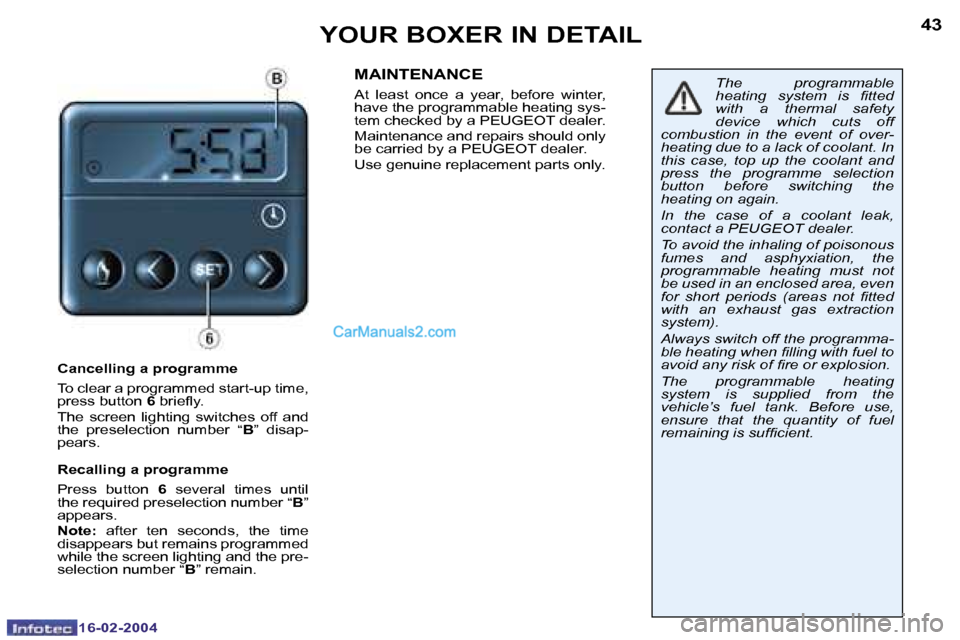 Peugeot Boxer 2004 Manual Online �1�6�-�0�2�-�2�0�0�4�1�6�-�0�2�-�2�0�0�4
�4�2�4�3�Y�O�U�R� �B�O�X�E�R� �I�N� �D�E�T�A�I�L
�C�a�n�c�e�l�l�i�n�g� �a� �p�r�o�g�r�a�m�m�e 
�T�o� �c�l�e�a�r� �a� �p�r�o�g�r�a�m�m�e�d� �s�t�a�r�t�-�u�p� �t