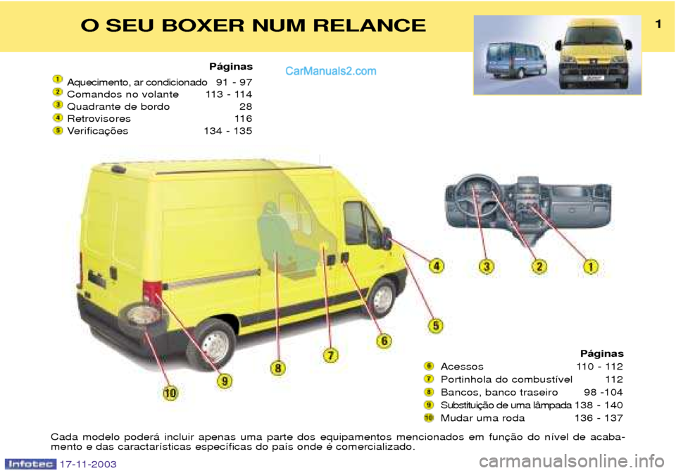 Peugeot Boxer 2003.5  Manual do proprietário (in Portuguese) 