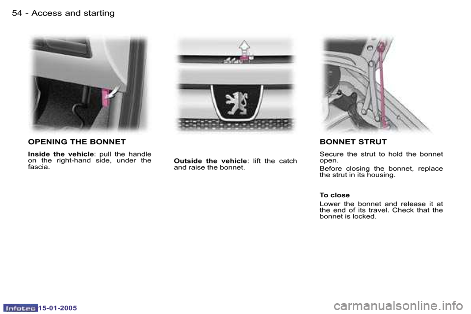 Peugeot Expert 2005 Workshop Manual �5�4 �-
�1�5�-�0�1�-�2�0�0�5
�5�5
�-
�1�5�-�0�1�-�2�0�0�5
�O�P�E�N�I�N�G� �T�H�E� �B�O�N�N�E�T
�I�n�s�i�d�e�  �t�h�e�  �v�e�h�i�c�l�e
�:�  �p�u�l�l�  �t�h�e�  �h�a�n�d�l�e� 
�o�n�  �t�h�e�  �r�i�g�h�t
