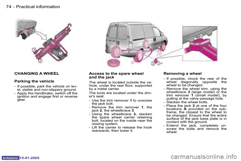 Peugeot Expert 2005 Manual PDF �7�4 �-
�1�5�-�0�1�-�2�0�0�5
�7�5
�-
�1�5�-�0�1�-�2�0�0�5
�C�H�A�N�G�I�N�G� �A� �W�H�E�E�L 
�P�a�r�k�i�n�g� �t�h�e� �v�e�h�i�c�l�e
�-�  �I�f� �p�o�s�s�i�b�l�e�,� �p�a�r�k� �t�h�e� �v�e�h�i�c�l�e� �o�n
