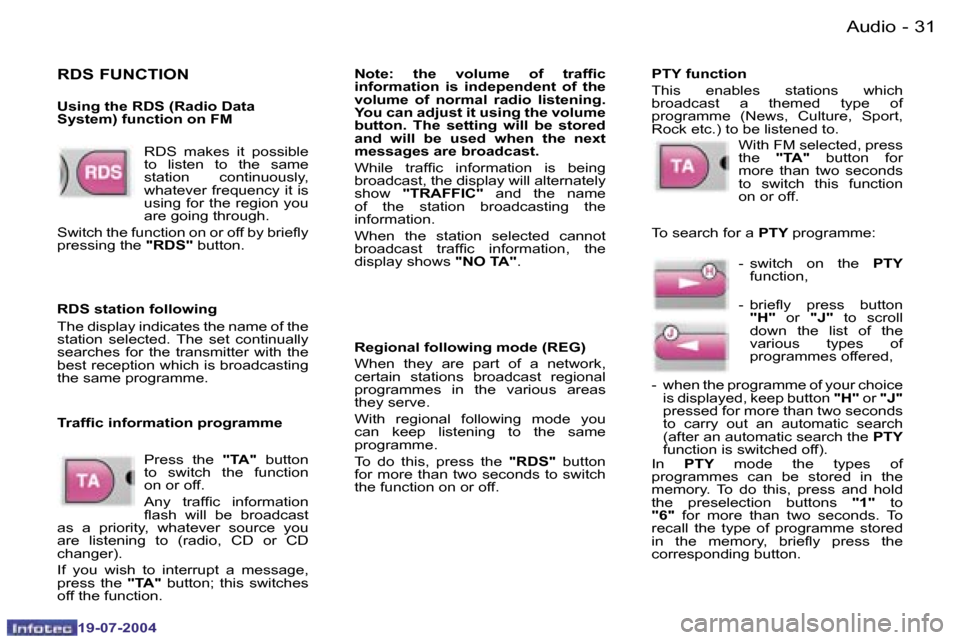 Peugeot Expert 2004 Owners Guide �3�0 �-
�1�9�-�0�7�-�2�0�0�4
�3�1
�-
�1�9�-�0�7�-�2�0�0�4
�A�u�d�i�o
�R�D�S�  �m�a�k�e�s�  �i�t�  �p�o�s�s�i�b�l�e�  
�t�o�  �l�i�s�t�e�n�  �t�o�  �t�h�e�  �s�a�m�e� 
�s�t�a�t�i�o�n�  �c�o�n�t�i�n�u�o