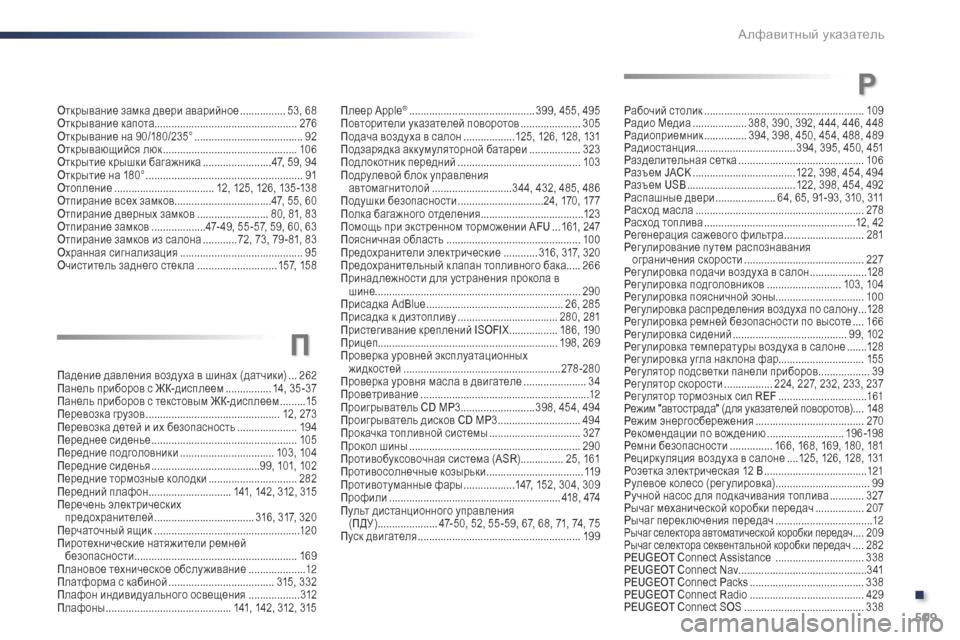 Peugeot Expert VU 2016 Инструкция по эксплуатации (in Russian) 509
Expert_ru_Chap11_index-alpha_ed01-2016
Открывание замка двери аварийное ................ 53, 68
Открывание капота...................................... Peugeot Expert VU 2016 Инструкция по эксплуатации (in Russian) 509
Expert_ru_Chap11_index-alpha_ed01-2016
Открывание замка двери аварийное ................ 53, 68
Открывание капота......................................