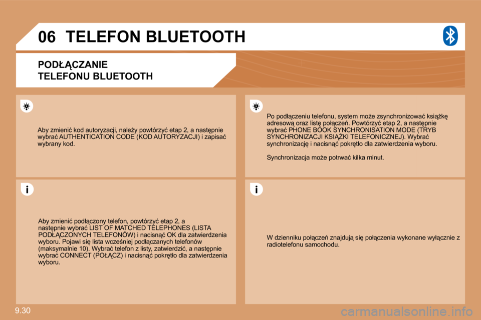 Peugeot Expert VU 2010  Instrukcja Obsługi (in Polish) �9�.�3�0� 
�0�6
� �A�b�y� �z�m�i�e�n�i�ć� �k�o�d� �a�u�t�o�r�y�z�a�c�j�i�,� �n�a�l�eG�y� �p�o�w�t�ó�r�z�y�ć� �e�t�a�p� �2�,� �a� �n�a�s�t�p�n�i�e� �w�y�b�r�a�ć� �A�U�T�H�E�N�T�I�C�A�T�I�O�N� �C