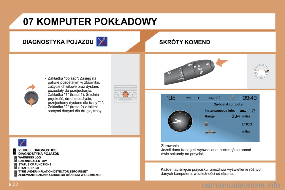 Peugeot Expert VU 2010  Instrukcja Obsługi (in Polish) 9.32 
�0�7
1
2
2
2
126 3
9
� �K�aG�d�e� �n�a�c�i;�n�i�c�i�e� �p�r�z�y�c�i�s�k�u�,� �u�m�oG�l�i�w�i�a� �w�y;�w�i�e�t�l�e�n�i �e� �r�óG�n�y�c�h� �d�a�n�y�c�h� �k�o�m�p�u�t�e�r�a�,� �w� �z�a�l�e