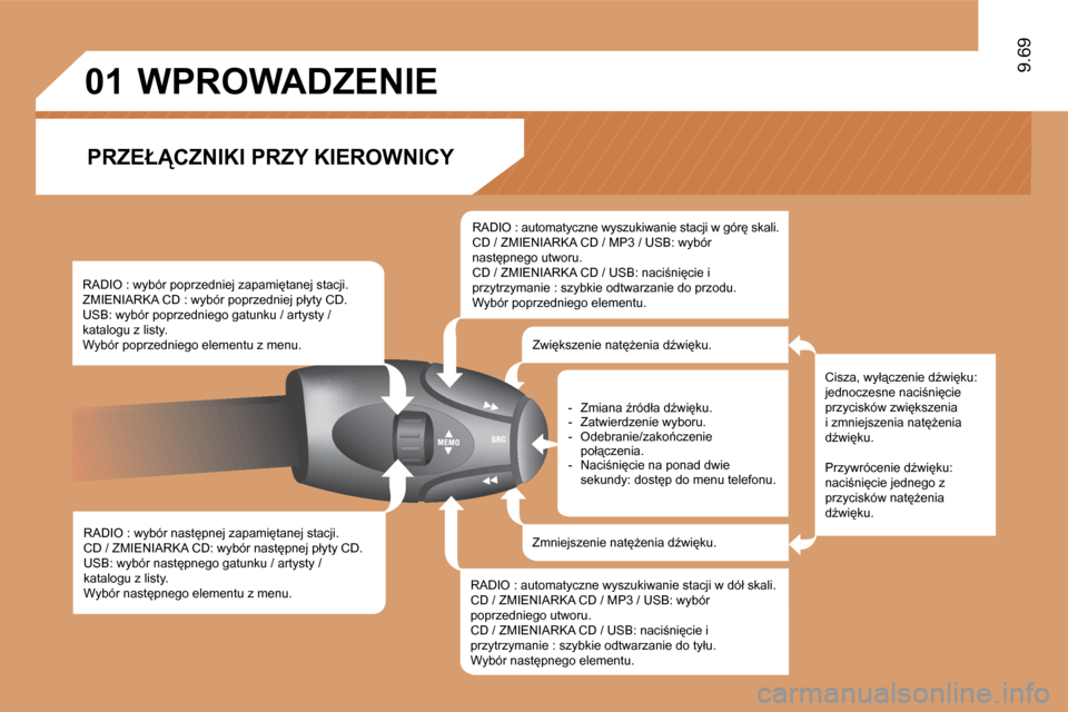 Peugeot Expert VU 2010  Instrukcja Obsługi (in Polish) �0�1
9.69
� � �R�A�D�I�O� �:� �w�y�b�ó�r� �n�a�s�t�p�n�e�j� �z�a�p�a�m�i�t�a�n�e�j� �s�t�a�c�j�i�.� � �C�D� �/� �Z�M�I�E�N�I�A�R�K�A� �C�D�:� �w�y�b�ó�r� �n�a�s�t�p�n�e�j� �p�ł�y�t�y� �C�D�.�