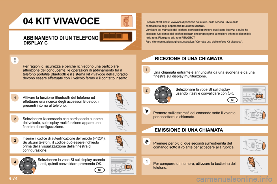 Peugeot Expert VU 2009  Manuale del proprietario (in Italian) 9.74 
11
�2�2
�3�3
11
�2�2
�4�411
�0�4� �K�I�T� �V�I�V�A�V�O�C�E� 
� �P�e�r� �r�a�g�i�o�n�i� �d�i� �s�i�c�u�r�e�z�z�a� �e� �p�e�r�c�h�é� �r�i�c�h�i�e�d�o�n�o� �u�n�a� �p�a�r�t�i�c�o�l�a�r�e� �a�t�t�e