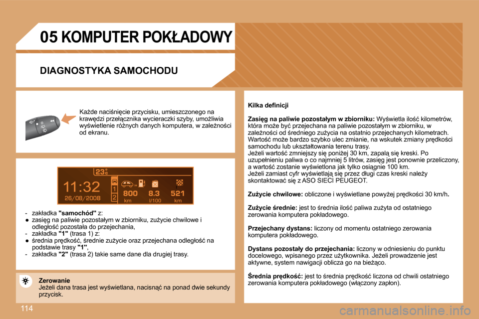 Peugeot Expert VU 2008.5  Instrukcja Obsługi (in Polish) �1�1�4
8
�0�5� �K�O�M�P�U�T�E�R� �P�O�K�Ł�A�D�O�W�Y� 
� �K�aG�d�e� �n�a�c�i;�n�i�c�i�e� �p�r�z�y�c�i�s�k�u�,� �u�m�i�e�s�z�c�z�o�n�e�g�o� �n�a� �k�r�a�w�d�z�i� � �p�r�z�e�ł"�c�z�n�i�k�a� �w�y