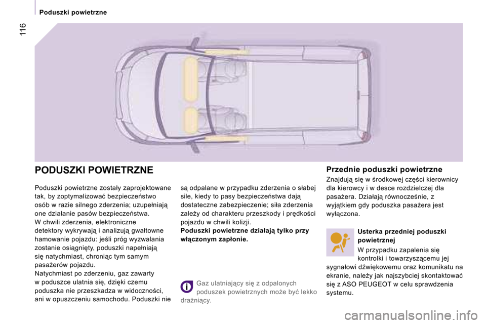 Peugeot Expert VU 2007  Instrukcja Obsługi (in Polish) �1�1�6
�P�o�d�u�s�z�k�i� �p�o�w�i�e�t�r�z�n�e
�P�o�d�u�s�z�k�i� �p�o�w�i�e�t�r�z�n�e� �z�o�s�t�a�ł�y� �z�a�p�r�o�j�e�k�t�o�w�a�n�e�  
�t�a�k�,� �b�y� �z�o�p�t�y�m�a�l�i�z�o�w�a�ć� �b�e�z�p�i�e�c�z�e