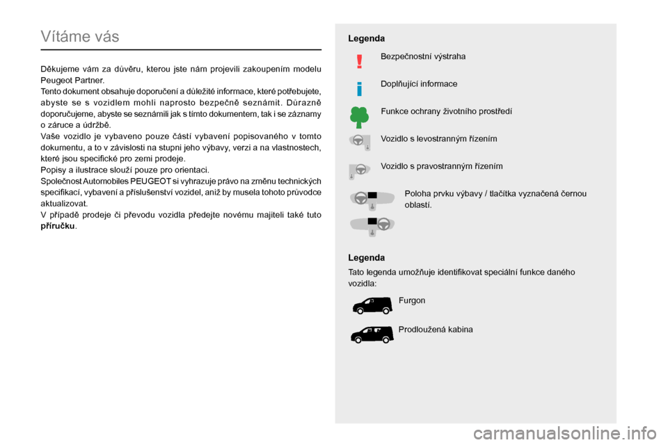 Peugeot Partner 2020  Návod k obsluze (in Czech)   
 
 
 
 
 
  
  
   
   
 
  
 
  
 
 
 
   
 
 
  
Vít