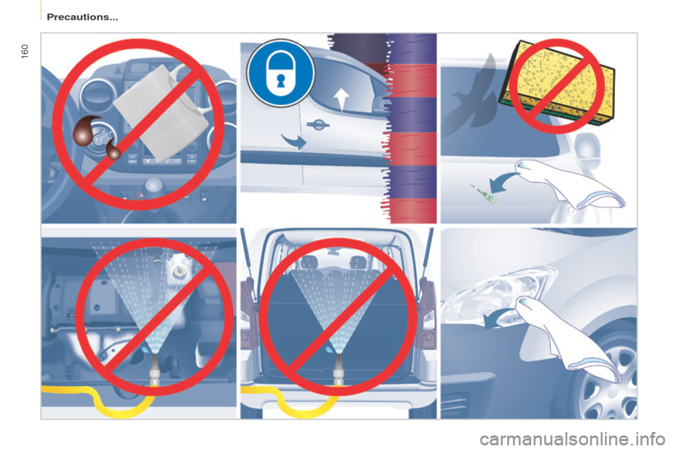 Peugeot Partner 2016  Owners Manual 160
Partner-2-Vu_en_Chap08_Aide-rapide_ed02-2015 
Precautions...  