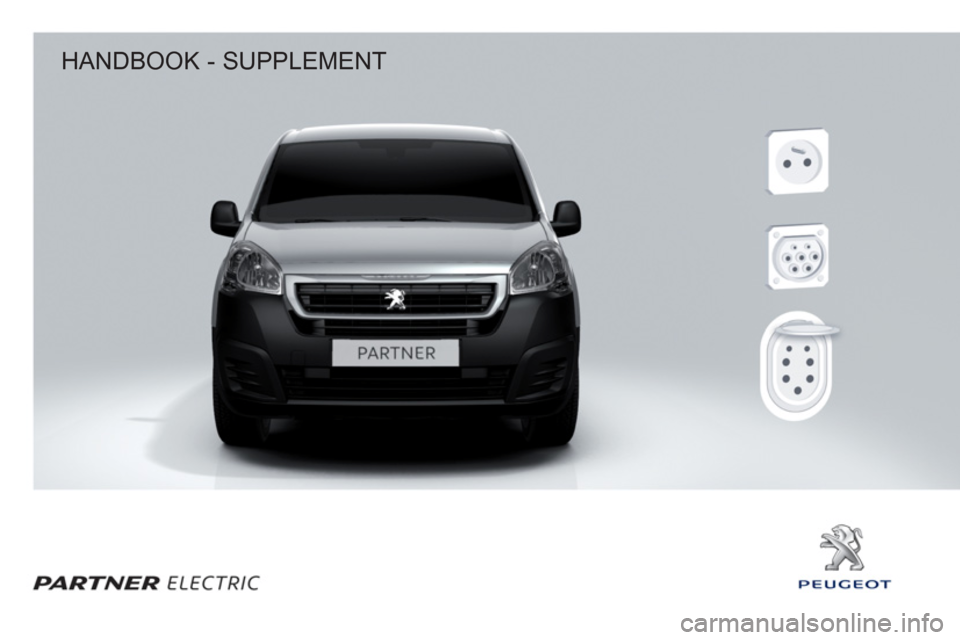 Peugeot Partner 2015  Owners Manual - RHD (UK, Australia)   HANDBOOK - SUPPLEMENT  