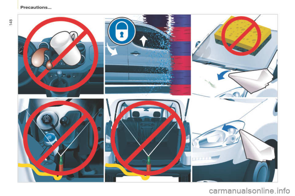 Peugeot Partner 2014.5 Owners Manual - RHD (UK, Australia) 148
Partner-2-VU_en_Chap08_Aide-rapide_ed02-2014
Precautions... Peugeot Partner 2014.5 Owners Manual - RHD (UK, Australia) 148
Partner-2-VU_en_Chap08_Aide-rapide_ed02-2014
Precautions...