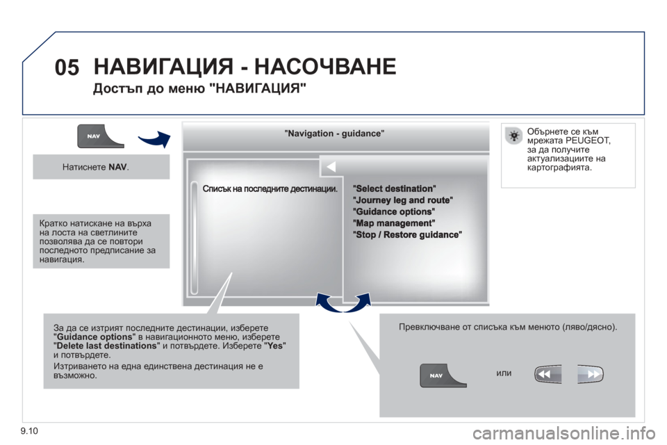 Peugeot Partner 2013 Ръководство за експлоатация (in Bulgarian) 9.10
05
""""""""""""ggggggggggNavigation guidanceNavigation guidanceNavigation guidanceNavigation guidanceNavigation guidanceNavigation - guidanceNavigation - guidanceNavigation - guidanceNavigation Peugeot Partner 2013 Ръководство за експлоатация (in Bulgarian) 9.10
05
""""""""""""ggggggggggNavigation guidanceNavigation guidanceNavigation guidanceNavigation guidanceNavigation guidanceNavigation - guidanceNavigation - guidanceNavigation - guidanceNavigation