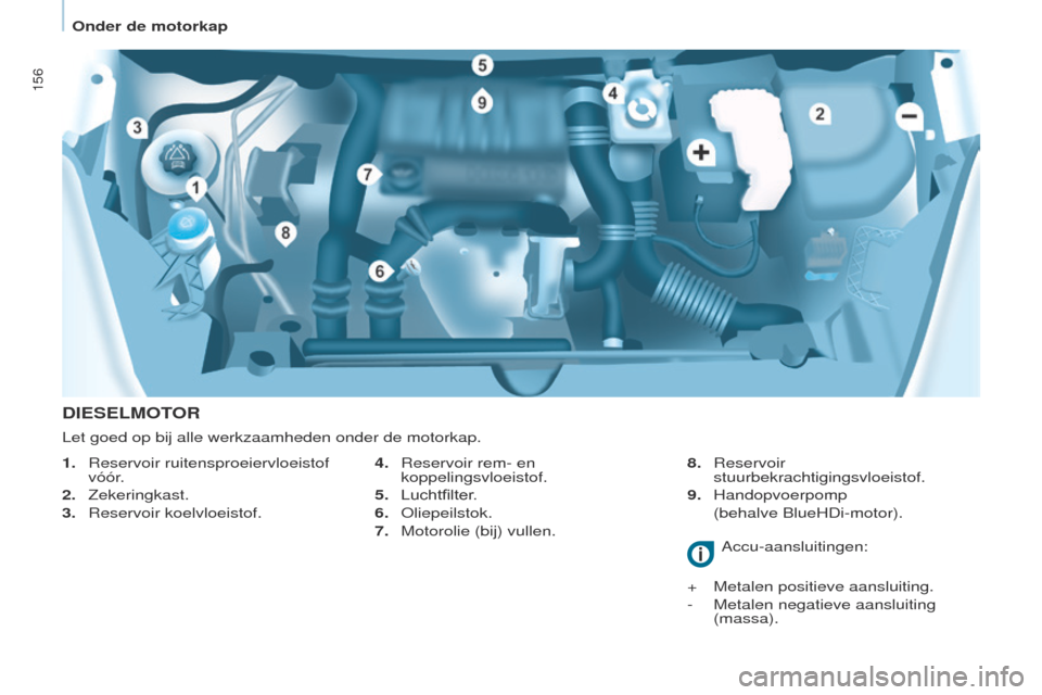 Peugeot Partner Tepee 2017 Handleiding (in Dutch) 156
Partner2VP_nl_Chap07_Verification_ed02-2016Partner2VP_nl_Chap07_Verification_ed02-2016
DIESELMOTOR
4. Reservoir rem- en
koppelingsvloeistof.
5.
Luchtfilter
.
6.
o liepeilstok.
7.
Motorolie Peugeot Partner Tepee 2017 Handleiding (in Dutch) 156
Partner2VP_nl_Chap07_Verification_ed02-2016Partner2VP_nl_Chap07_Verification_ed02-2016
DIESELMOTOR
4. Reservoir rem- en
koppelingsvloeistof.
5.
Luchtfilter
.
6.
o liepeilstok.
7.
Motorolie