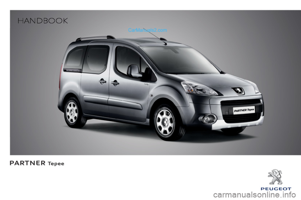 Peugeot Partner Tepee 2013  Owners Manual - RHD (UK, Australia) 