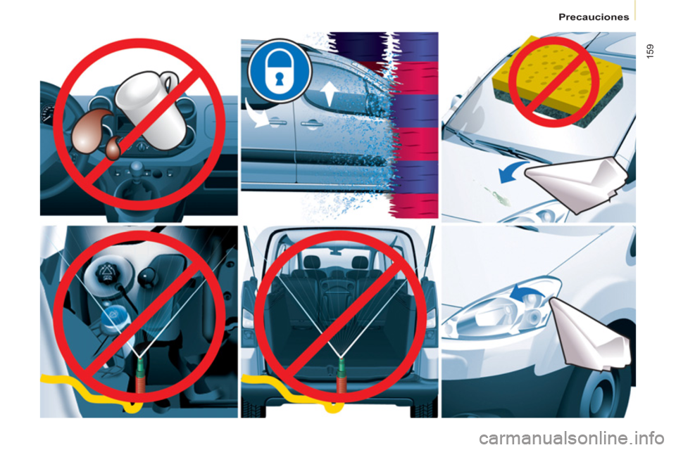 Peugeot Partner Tepee 2011  Manual del propietario (in Spanish) 159
Precauciones 
