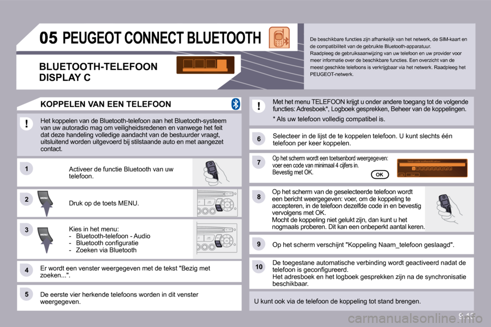 Peugeot Partner Tepee 2010  Handleiding (in Dutch) 9.13
�1�1
�6�6
�2�2
�7�7
�4�4
�9�9
�5�5
�1�0�1�0
�3�3
�8�8
�S�a�i�s�i�r� �c�o�d�e� �a�u�t�h�e�n�t�i�i�c�a�t�i�o�n�0�1�O�K�D�e�l�2�3�4�5�6�7�8�9�_
�P�E�U�G�E�O�T� �C�O�N�N�E�C�T� �B�L�U�E�T�O�O�T�H� 
 