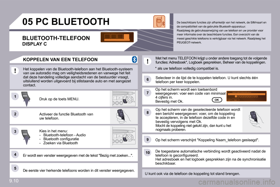 Peugeot Partner Tepee 2009  Handleiding (in Dutch) 9.10
�1�1
�6�6
�2�2
�7�7
�4�4
�9�9
�5�5
�1�0�1�0
�3�3
�8�8
�0�5
�S�a�i�s�i�r� �c�o�d�e� �a�u�t�h�e�n�t�i�i�c�a�t�i�o�n�0�1�O�K�D�e�l�2�3�4�5�6�7�8�9�_
� � � � � � � �P�C� �B�L�U�E�T�O�O�T�H� 
 Het kop