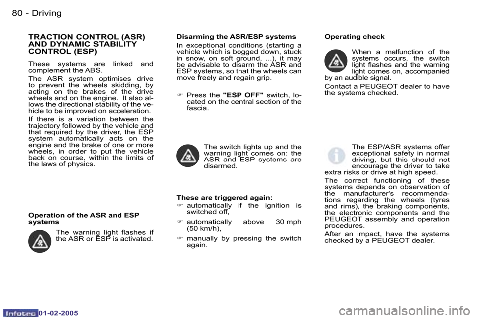 Peugeot Partner VP 2005 Manual Online �8�0 �-
�0�1�-�0�2�-�2�0�0�5
�8�1
�-
�0�1�-�0�2�-�2�0�0�5
�T�R�A�C�T�I�O�N� �C�O�N�T�R�O�L� �(�A�S�R�)�  
�A�N�D� �D�Y�N�A�M�I�C� �S�T�A�B�I�L�I�T�Y� 
�C�O�N�T�R�O�L� �(�E�S�P�)
�T�h�e�s�e�  �s�y�s�t�
