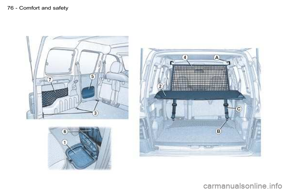 Peugeot Partner VP Dag 2007 Manual PDF �C�o�m�f�o�r�t� �a�n�d� �s�a�f�e�t�y�7�6 �-  