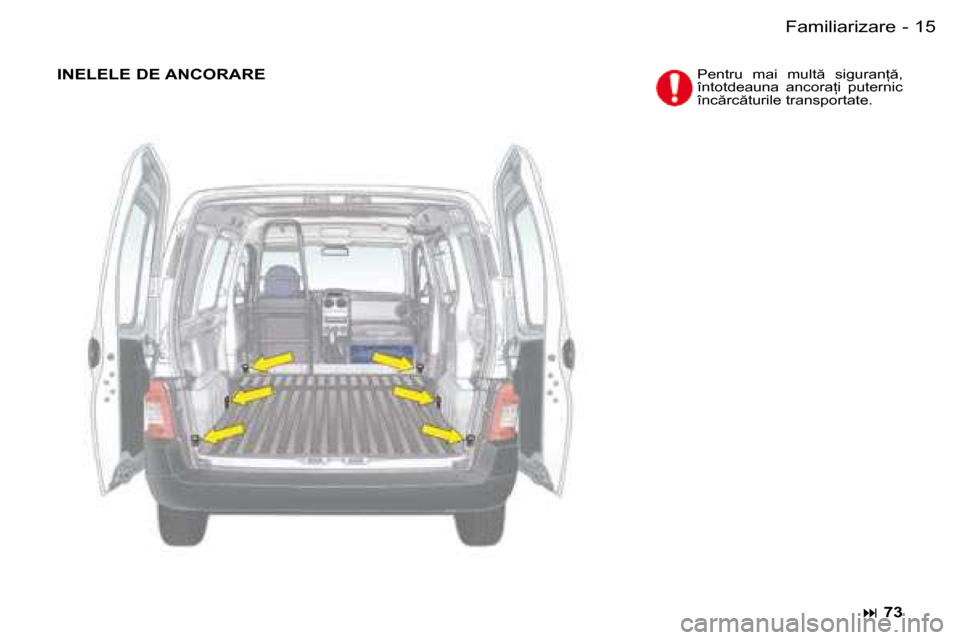 Peugeot Partner VU 2007  Manualul de utilizare (in Romanian) 15
-
�I�N�E�L�E�L�E� �D�E� �A�N�C�O�R�A�R�E�P�e�n�t�r�u�  �m�a�i�  �m�u�l�t �  �s�i�g�u�r�a�n  �,�  
�î�n�t�o�t�d�e�a�u�n�a�  �a�n�c�o�r�a �i�  �p�u�t�e�r�n�i�c� 
�î�n�c �r�c �t�u�r�i�l�e� �t�