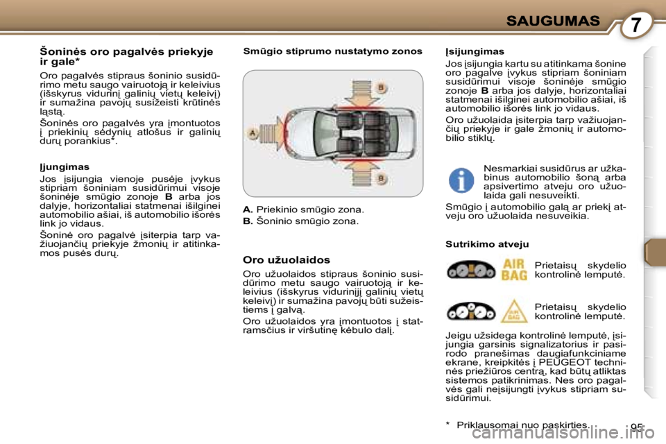 Peugeot 407 2007  Savininko vadovas (in Lithuanian) �7
�9�5
�Š�o�n�i�n