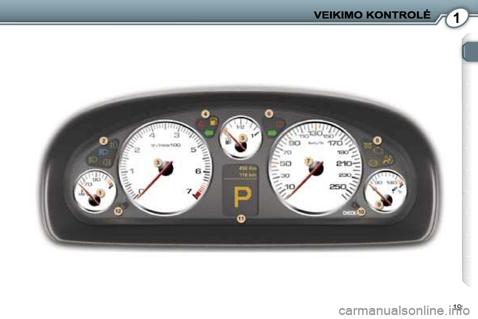 Peugeot 407 2007  Savininko vadovas (in Lithuanian) �1
�1�9     