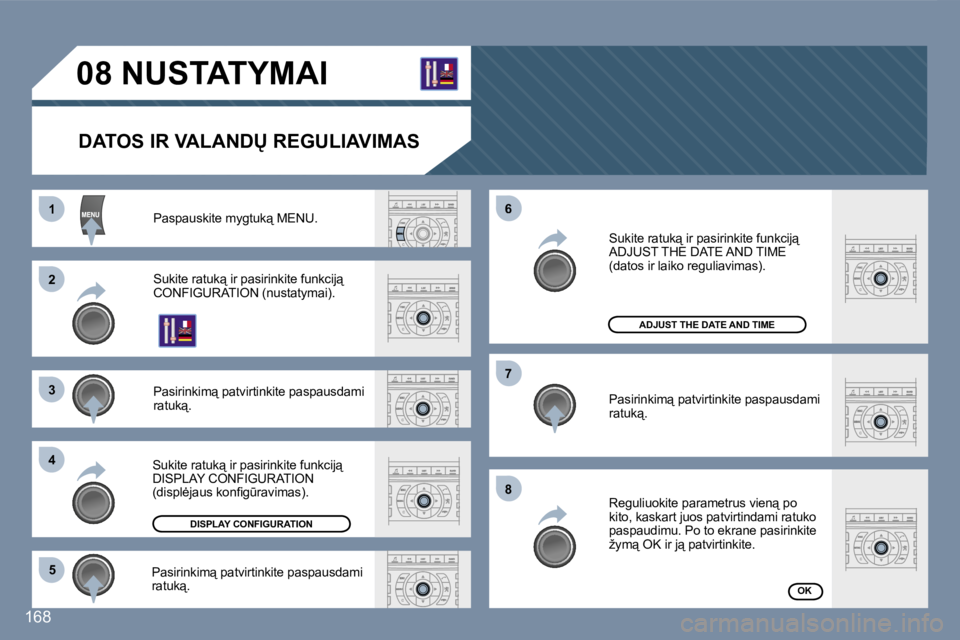 Peugeot 407 2007  Savininko vadovas (in Lithuanian) �1�1
�2�2
�3�3
�4�4
�5�5
�6�6
�7�7
�8�8
�1�6�8
�0�8� �N�U�S�T�A�T�Y�M�A�I
�D�A�T�O�S� �I�R� �V�A�L�A�N�D