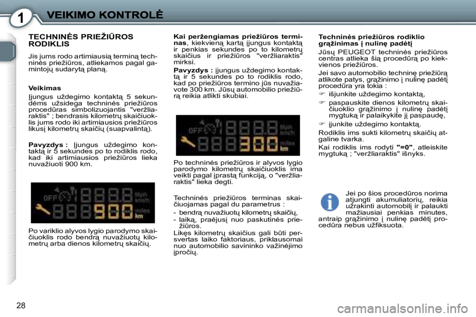 Peugeot 407 2007  Savininko vadovas (in Lithuanian) �1
�2�8
�T�E�C�H�N�I�N