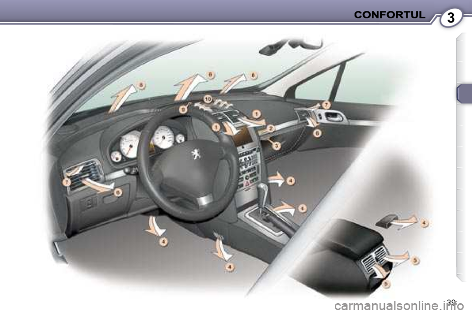 Peugeot 407 2007  Manualul de utilizare (in Romanian) 3
39   