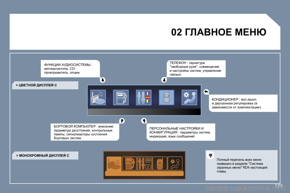 Peugeot 407 2007  Инструкция по эксплуатации (in Russian) �1�7�5
�0�2� ZbWYde?� c?du
kjdam__� Wj>_eh_hi?cr� �:� wylhfwzÖblhew�,� �C�D�-ijhbzjuywl_ev�,� hipbb�.
XegieYeC� aecfsui?g