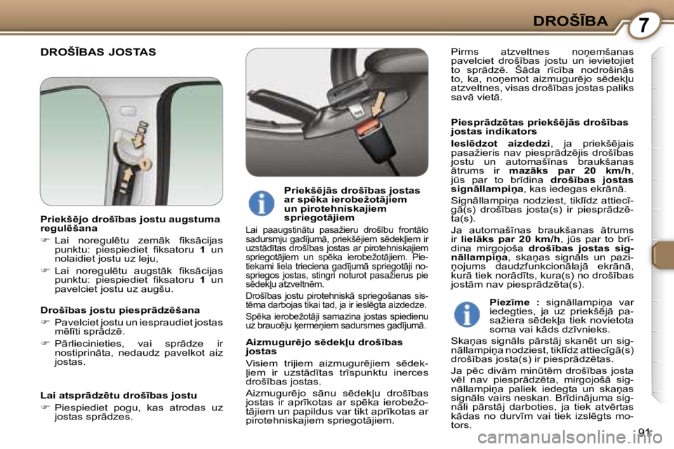 Peugeot 407 2006  Īpašnieka rokasgrāmata (in Latvian) �7�D�R�O�Š