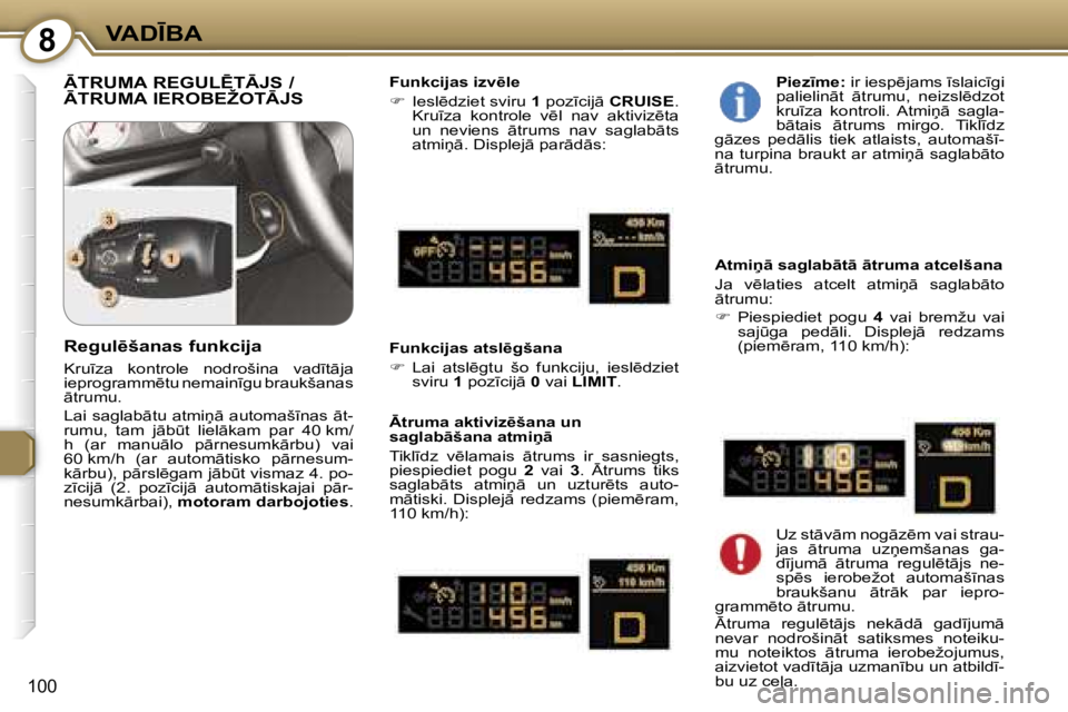 Peugeot 407 2006  Īpašnieka rokasgrāmata (in Latvian) �8�V�A�D