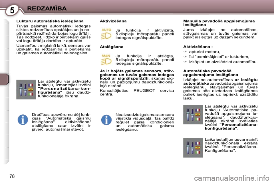 Peugeot 407 2006  Īpašnieka rokasgrāmata (in Latvian) �5�R�E�D�Z�A�M