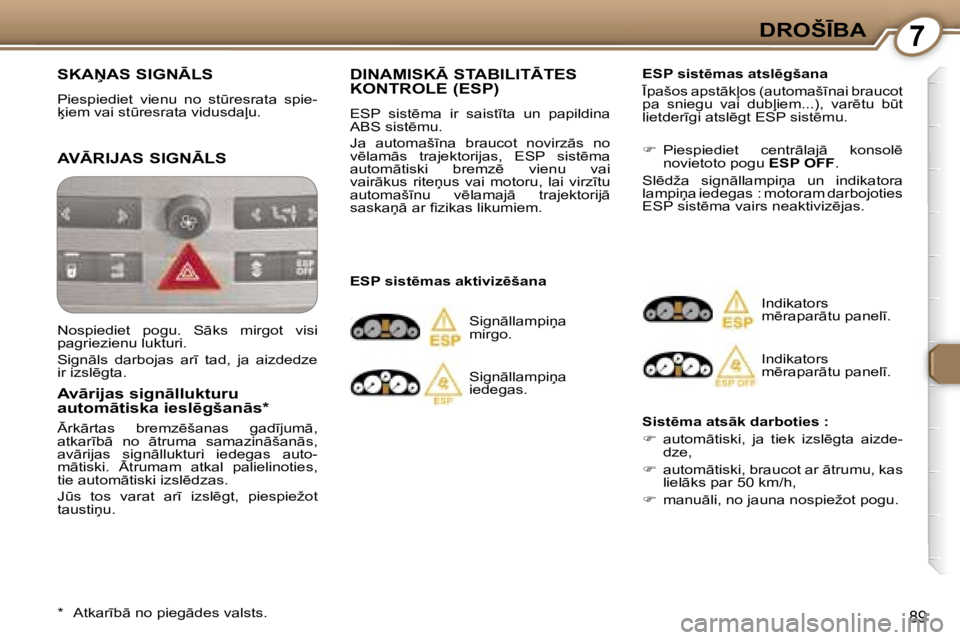 Peugeot 407 2006  Īpašnieka rokasgrāmata (in Latvian) �7�D�R�O�Š