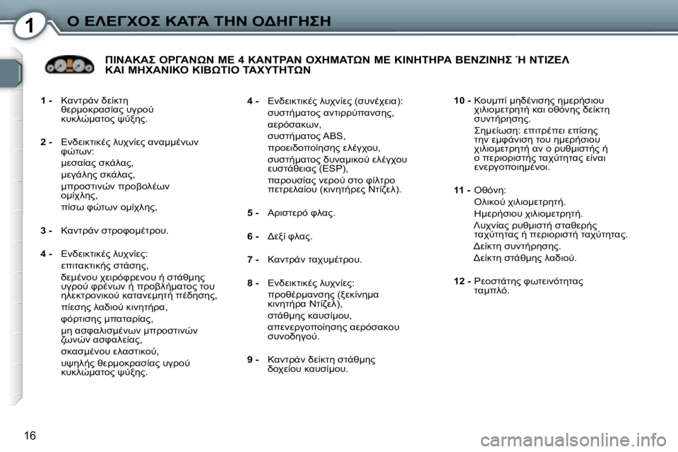 Peugeot 407 2006  Εγχειρίδιο χρήσης (in Greek) �1"� 