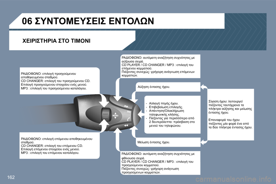 Peugeot 407 2006  Εγχειρίδιο χρήσης (in Greek) �1�6�2

