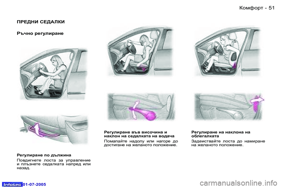 Peugeot 407 2005.5  Ръководство за експлоатация (in Bulgarian) ahfnhjl�5�0 �-
�0�1�-�0�7�-�2�0�0�5
�5�1ahfnhjl�-
�0�1�-�0�7�-�2�0�0�5
Ig?>dB� K?>WEaB
gtqÖh� j_]mebjZÖ_
g_]mebjZÖ_� ih� ^te`bÖZ 
fh