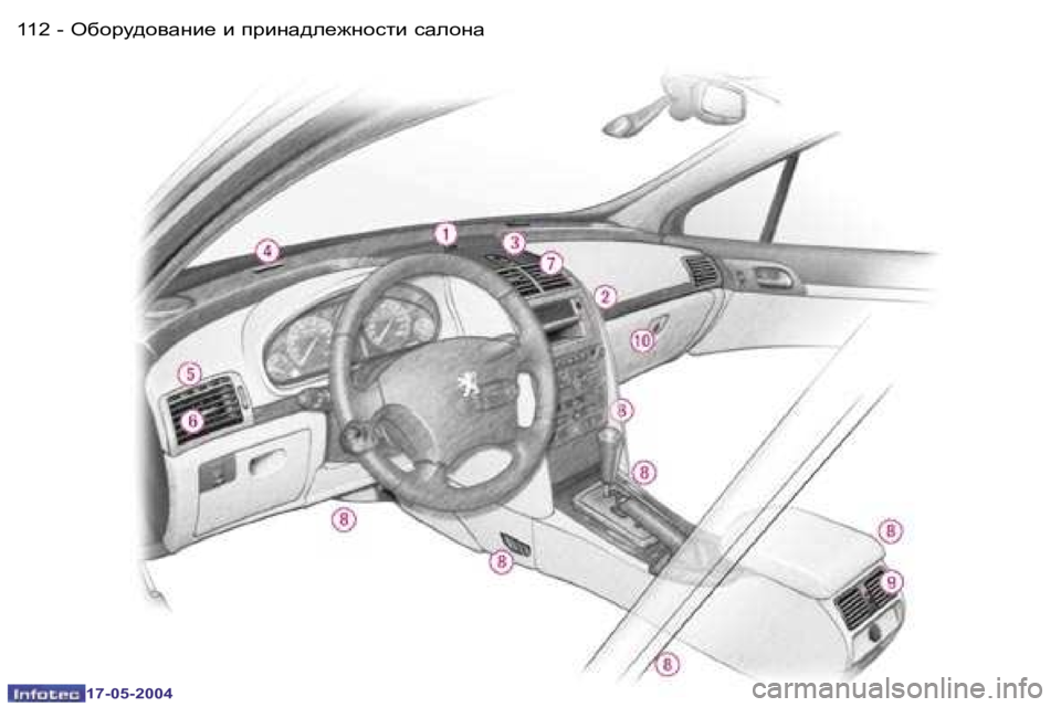 Peugeot 407 2004  Инструкция по эксплуатации (in Russian) �1�1�2 �-
�1�7�-�0�5�-�2�0�0�4
�1�1�3
�-
�1�7�-�0�5�-�2�0�0�4
exhjm^hywÖb_� b� ijbÖw^É_`Öhklb� kwÉhÖw  