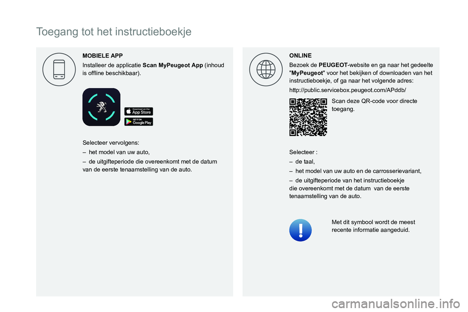 Peugeot 508 2020  Handleiding (in Dutch)   
Toegang tot het instructieboekjeMOBIELE 
APP
002C0051005600570044004F004F0048004800550003004700480003004400530053004F004C004600440057004C00480003 003600460044005100030030005C003300480058004A0048005