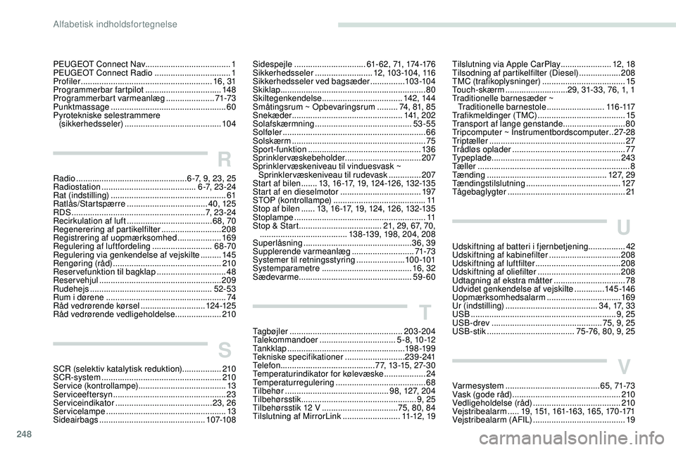 Peugeot 508 2019 Instruktionsbog (in Danish) 248
PEUGEOT Connect Nav .....................................1
PEUGEOT Connect Radio .................................1
Pr
ofiler
......................................................... 16, 31
P Peugeot 508 2019 Instruktionsbog (in Danish) 248
PEUGEOT Connect Nav .....................................1
PEUGEOT Connect Radio .................................1
Pr
ofiler
......................................................... 16, 31
P
